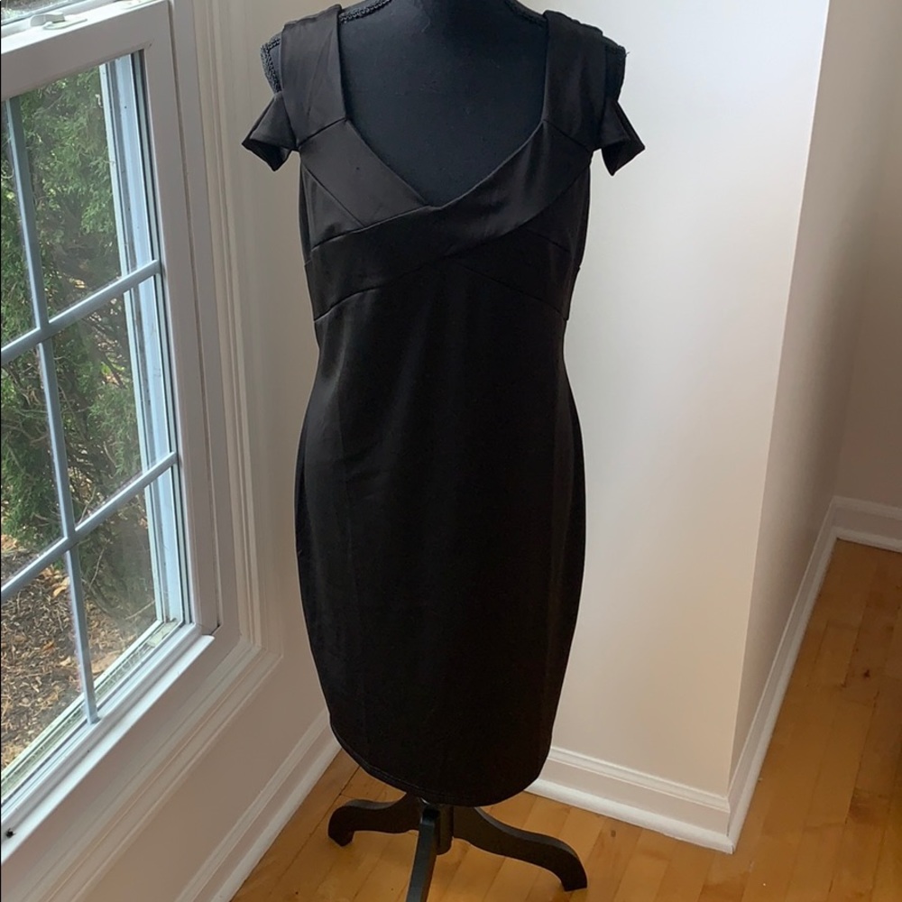 Women’s black mid length dress